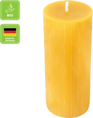 Produktbild von Stumpenkerze, 100% reines Bienenwachs, Wiedemann, 100/40 mm, Brenndauer ca. 20h