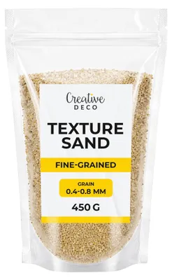 Productafbeelding van Creative Deco fijn kwartszand voor structuurpasta 450 g, Natuurlijk
