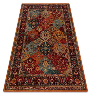 Image de Tapis en laine POLONIA Samari Ornement rubis rouge 170x235 cm