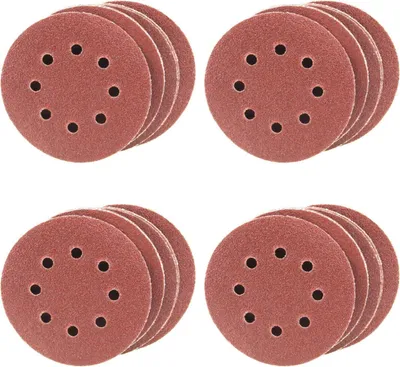 Produktbild von 40 Schleifscheiben 125mm Sortiment Korn 60/120/240/400 Klett Schleifpapier