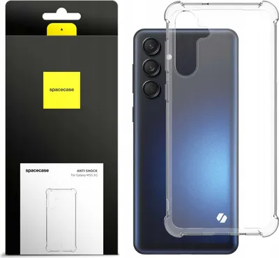 Image de Etui silicone SPACECASE Anti-choc pour Galaxy M55 5G Transparent