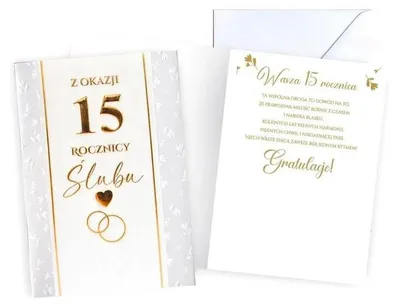 Zdjęcie produktu dla KARNET Z 15 rocznicy