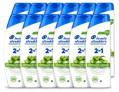 Produktbild von 12 x Head & Shoulders 2-in-1 Anti-Schuppen Shampoo Sensitive - 300 ml - Vorteilspackung - 12 Stücke