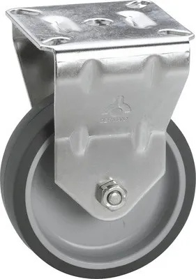 Produktbild von Tarrox Edelstahl Apparate Bockrolle bis 50 kg, 75x24 mm, Plattengröße 67x60 mm