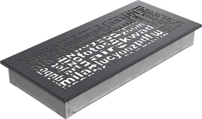 Obrázok produktu pre Venter kryt ABC 17x37 grafit