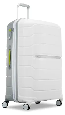 Produktbild von Freeform Hardside Erweiterbar mit Doppelspinnerrädern, Weiß/Grau, Checked-Large 28-Inch, Freeform Hardside erweiterbar mit Doppeldrehrollen