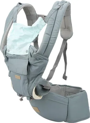 Image de Porte-bébé réglable, respirant, pour nouveau-né, nourrisson, épaississement ergonomique, HipseatCyan