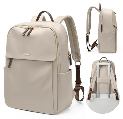 Productafbeelding van Waterdichte rugzak voor dames, geschikt voor laptops van 14-15,6 inch