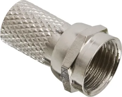 Immagine prodotto di 25x Connettore F per cavo RG6 - Connettore coassiale per antenna - Montaggio a vite -  - 25 pezzi [05200]