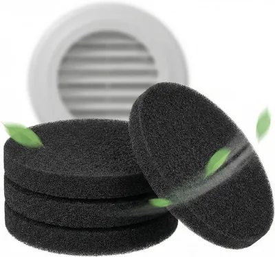 Produktbild von 8 Stk Luftfilter für Pluggit EV100/EV200/EV500/REV150 Ersatzfilter 50PPI Filter Lüftungsanlage Wohnraumlüftung Ø140mm Staubsauger Filter Rund Filterklasse G3 für LUNOS e² e2 und ALD-R 160,Typ 9/FIB-3R