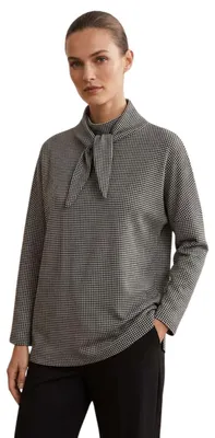 Produktbild von Mango Overlazo Damenbluse lockerer Stehkragen XS