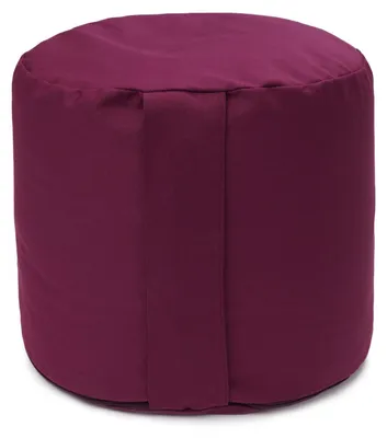 Produktbild von yogabox Glückssitz® Rondo Big D - regional hergestellt - aubergine 36 x 36 x 28 cm Buchweizenschalen