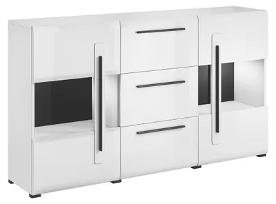 Produktbild von Buffet Louis mit 3 Schubladen und 2 Türen, Weiß, 180cm