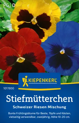 Produktbild von Kiepenkerl Stiefmütterchensamen Schweizer Riesen 60 Pflanzen