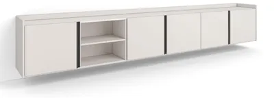 Produktbild von TV-Möbel Holzeffekt beige 309x35x50cm Hängend