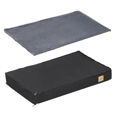 Produktbild von WISFOR Hundebett, 8cm dick Hundekissen Hundesofa, Bequeme Hundematte Katzenbett Rutschfest Waschbar wasserfest - M: 78x48x8cm