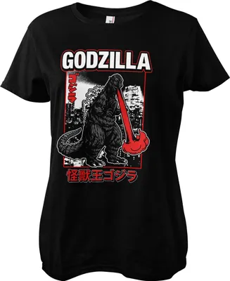 Produktbild von Godzilla - Atomic Breath Girly Tee - Large - Black
