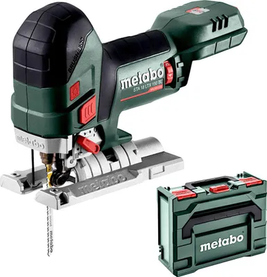 Zdjęcie produktu dla Metabo STA 18 LTX 150 BL, Górny uchwyt, Czarny, Zielony, - 45 - 45°, Drewno, Bezszczotkowy, 3500 spm
