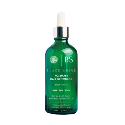 Produktbild von Black Shine Rosmarin Haaröl 50 ml - Pflegeöl für Kopfhaut und Haare