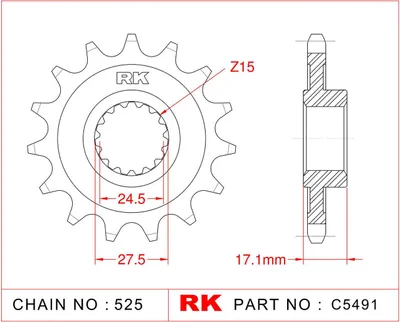 Obrázok produktu pre RK Antriebsritzel "5491"