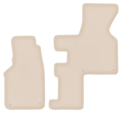 Produktbild von DURBAN Beige Velours-Fußmatten-Set für Volkswagen Transporter T4 caravelle Schaltgetriebe (1993-2001)