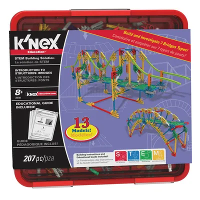 Image de Jouet de construction éducatif K'nex Ponts Set STEM - 207 pièces