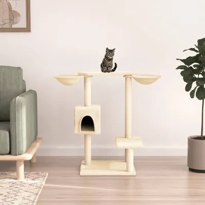 Obrázok produktu pre The Living Store Škrabadlo so škrabadlom krémové 82 cm