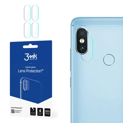 Produktbild von 3mk Hybridglas Lens Protection für Xiaomi Redmi Note 5 Pro Kamera Objektiv Kameralinse 0,16mm 6H (4 Stück)
