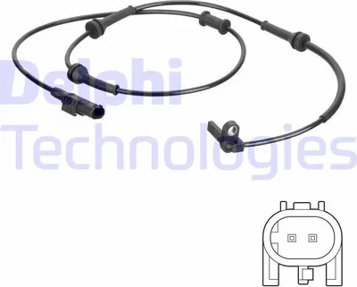 Produktbild von DELPHI ABS Sensor Raddrehzahl Vorne für FIAT 500 (312) SS20764