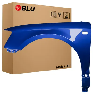Obrázek produktu pro BLU Blatník náhrada pro Audi A3 8P LZ5C Levý Modrý MauritiusBlau | 2003-2008 | Přední | Lakovaný | Připravený k montáži | Pozink, Obrázek vytvořený pomocí AI
