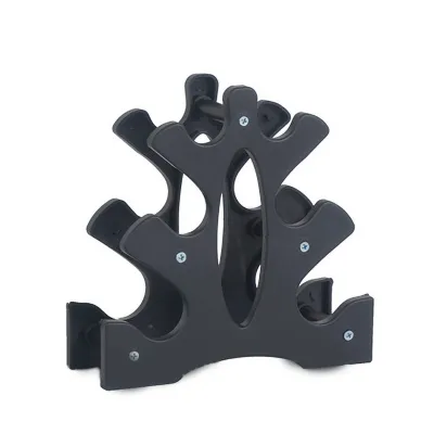 Produktbild von Kleine Blatt Hantelständer, kompakt & stabil, für Fitnessstudio oder Zuhause，23x22.5x8.5cm