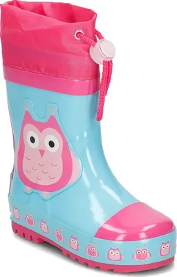 Produktbild von Playshoes regenstiefel Uil Größe 26/27 hellblau/rosa