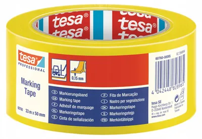 Produktbild von TESA 60760-00095-15, Montageband, Gelb, 33 m, Drinnen, PVC, CE