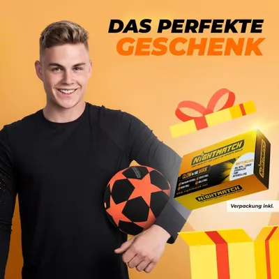 Zdjęcie produktu dla Piłka nożna NIGHTMATCH - kompletny zestaw - czarna z gwiazdą