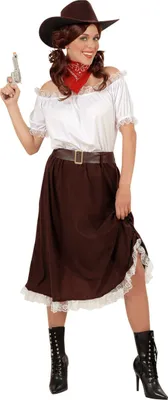 Produktbild von Kostüm Outfit Verkleidung COWGIRL Sheriff Wilder Westen Western Rodeo Ball, M