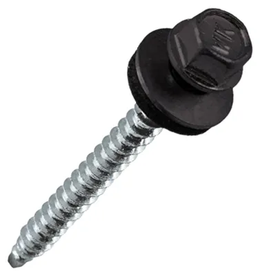 250 Stück Trapezblechschrauben Bohrschrauben 4,8 x 35mm Ral 8019 Graubraun