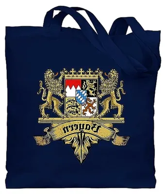 Produktbild von Baumwolltasche - Kompatibel mit Tasche - Bayern Wappen Bayernland Freistaat Bayern