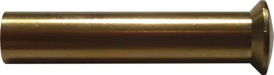 Produktbild von Hülsenmutter Linsenkopf mit Schlitz M4 x 25 Messing blank