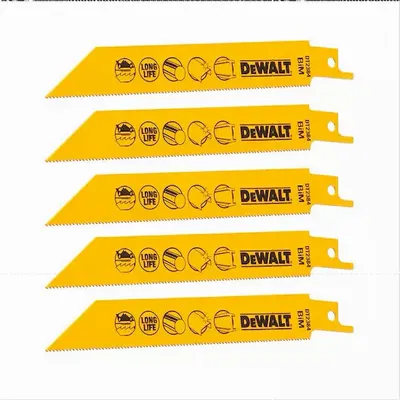 Produktbild von Dewalt DT2384-QZ Säbelsägeblatt BIM 152 mm Metall 5 Stück