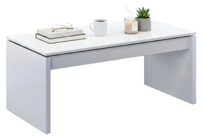 Produktbild von Couchtisch - Hochglanz Weiß 43x102x50h cm