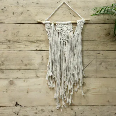 Produktbild von Wandteppich aus Makramee – Hochzeitssegensbild