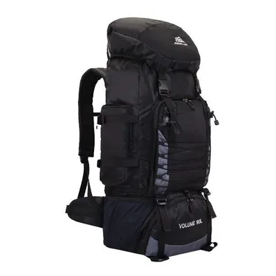 Produktbild von Wanderrucksack Tour Loom, schwarz, 90 l, wasserdichtes Ripstop-Nylon, 32x65x15 cm