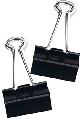 Produktbild von Papierklammer 510/1-B Schwarz 4,1 cm Klemmbreite