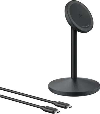 Immagine prodotto di Anker MagGo Stand Qi2 360 15W Caricabatterie wireless, per iPhone 16/15/14/13/12, nero