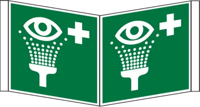 Produktbild von Dreifke® Rettungszeichen, Augenspüleinrichtung Winkel-/Nasenschild | PVC | 20...