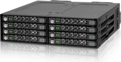 Immagine prodotto di ICY Dock MB998SK-B Backplane IcyDock 8x6,3cm SATAI-III in 1x5,25" keylocks