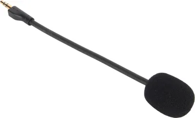 Obrázek produktu pro Náhradní herní mikrofon Marhynchus, odnímatelný mikrofon s 3,5mm pozlaceným konektorem, pěnový kryt tlumící hluk, otočný o 360 stupňů