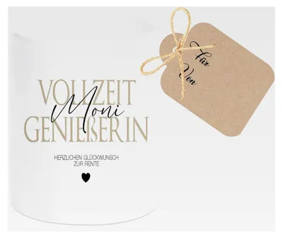 Produktbild von Rente Tasse Geschenk für Frauen und Männer | Personalisierte Kaffeetasse für Kolleginnen und Kollegen zum Ruhestand