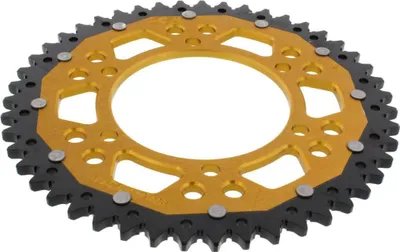 Obrázok produktu pre Korunka ZF 47 zubov rozstup 525 zlatá čierna dvojitá ZFD-1876-47-GLD