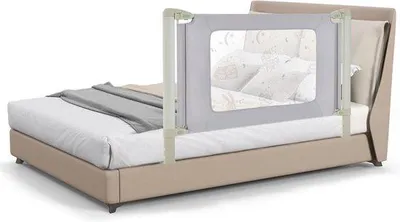 Zdjęcie produktu dla Łóżeczko dziecięce gotowe do użycia – 150 cm – z możliwością prania – szare – sypialnia
